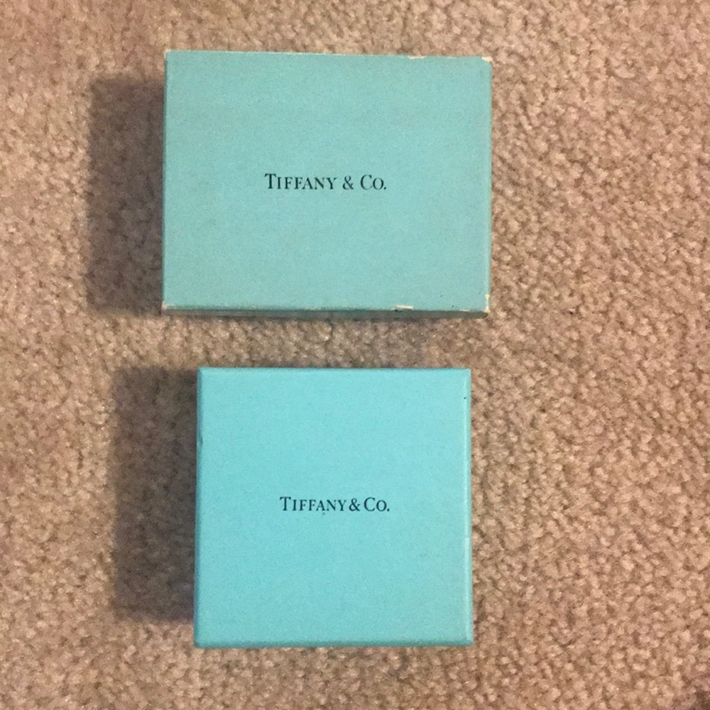 Two Tiffany and co boxes